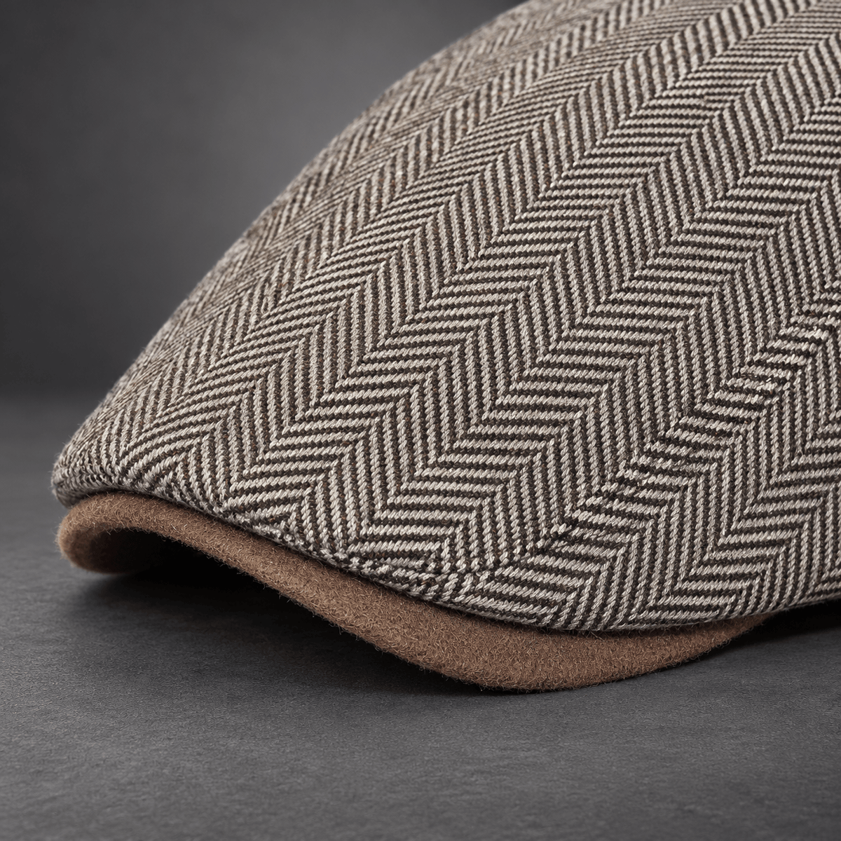 Harrington Herringbone Flat Cap