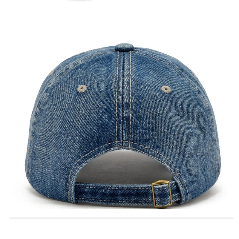 Classic Denim Heritage Hat - Vintage Cotton Baseball Cap
