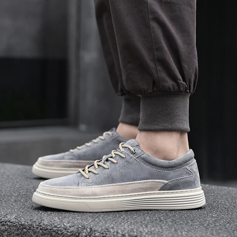CARVELLI SNEAKERS - MEN’S GENUINE LEATHER CASUAL SHOES