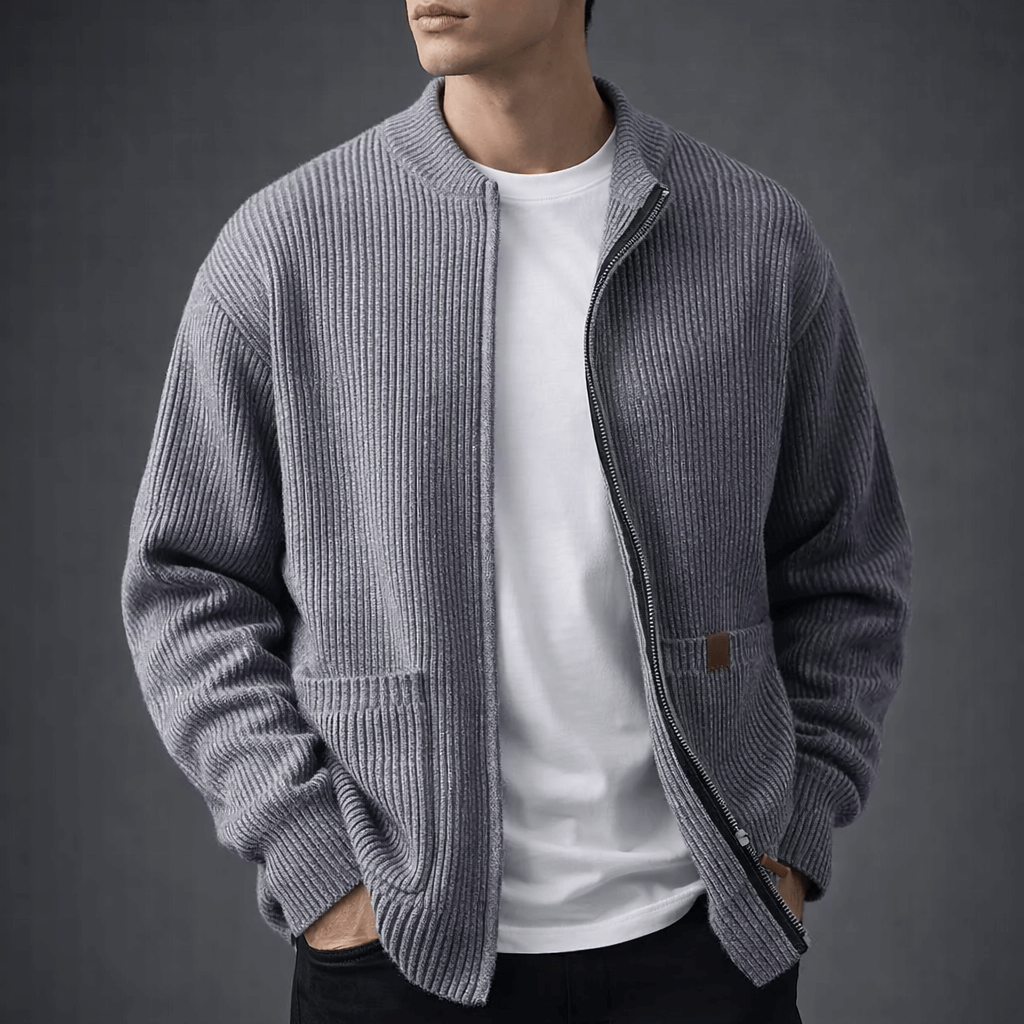 Nordvale Zip Knit Cardigan