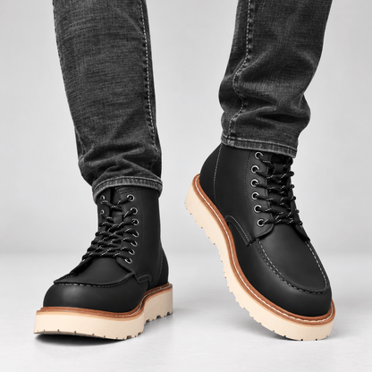 Claremont Leather Moc Toe Boots
