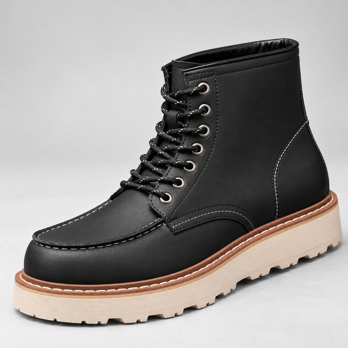 Claremont Leather Moc Toe Boots