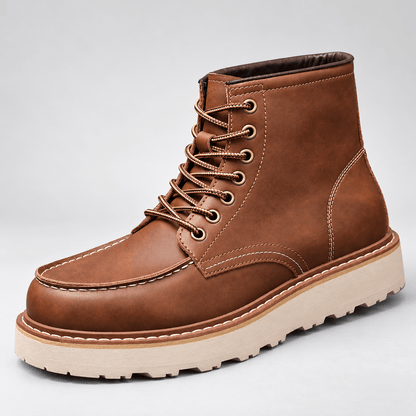 Claremont Leather Moc Toe Boots