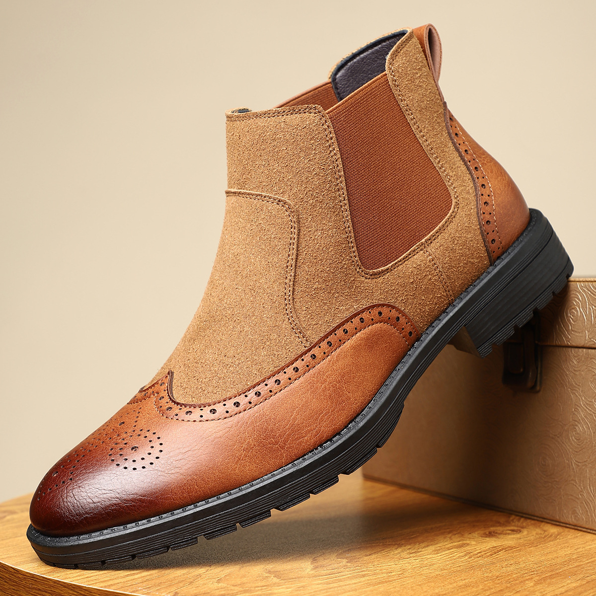 VENTURO CHELSEA BOOTS - MEN’S RETRO CASUAL DRESS BOOTS