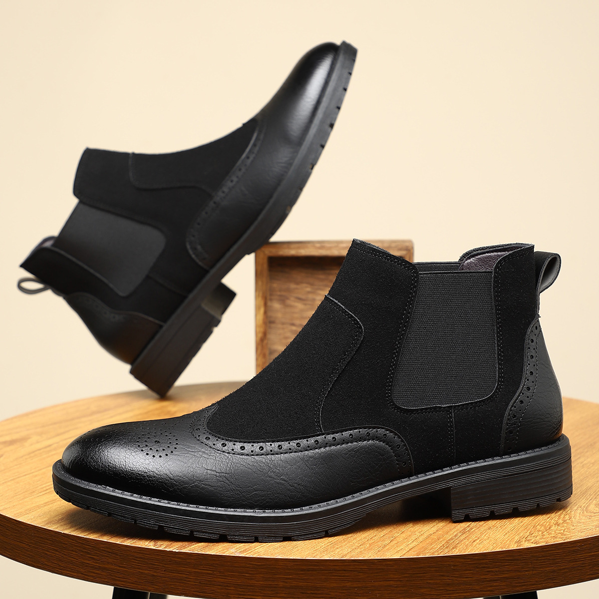 VENTURO CHELSEA BOOTS - MEN’S RETRO CASUAL DRESS BOOTS