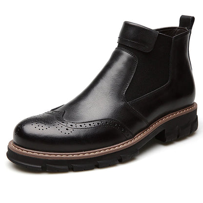 BRAXTON BOOTS - MEN’S HANDMADE GENUINE LEATHER FUR-LINED CHELSEA BOOTS