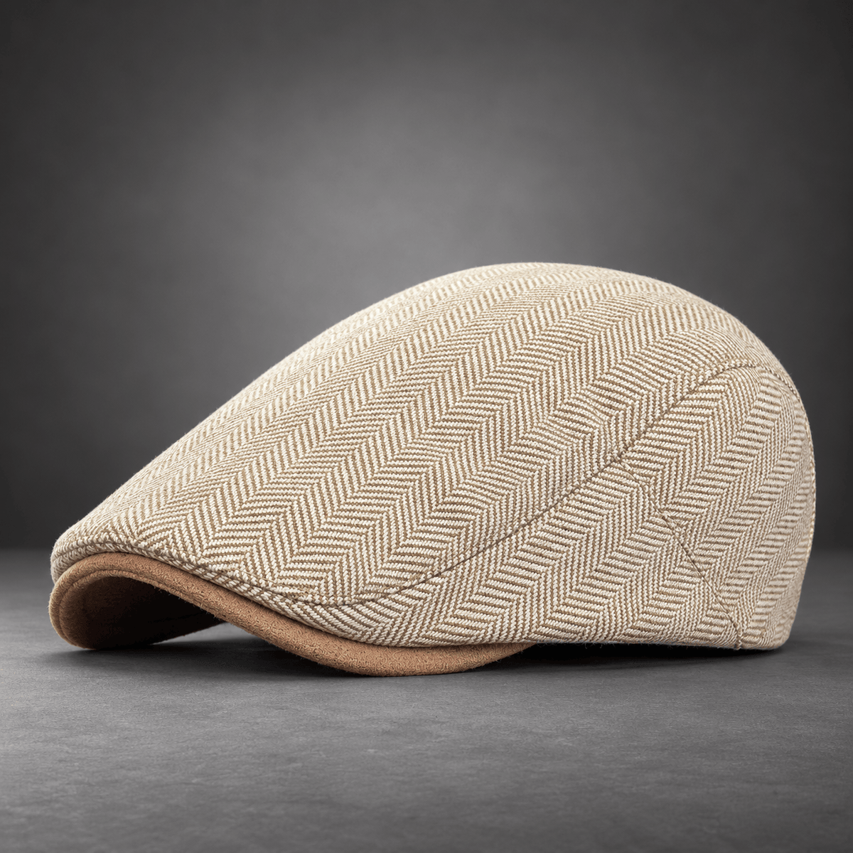 Harrington Herringbone Flat Cap