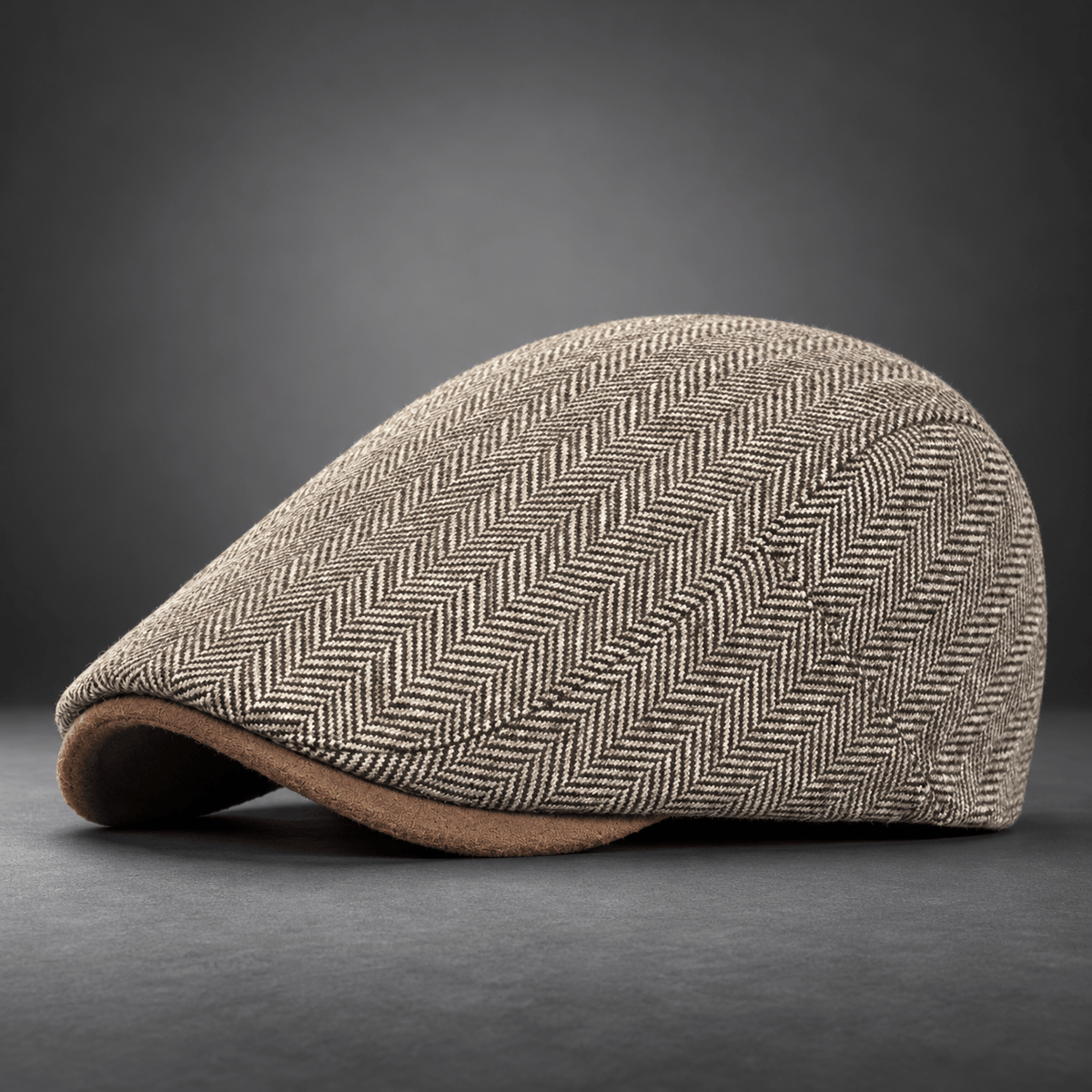 Harrington Herringbone Flat Cap