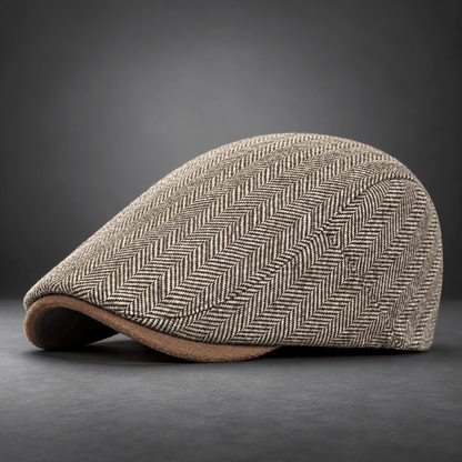 Harrington Herringbone Flat Cap