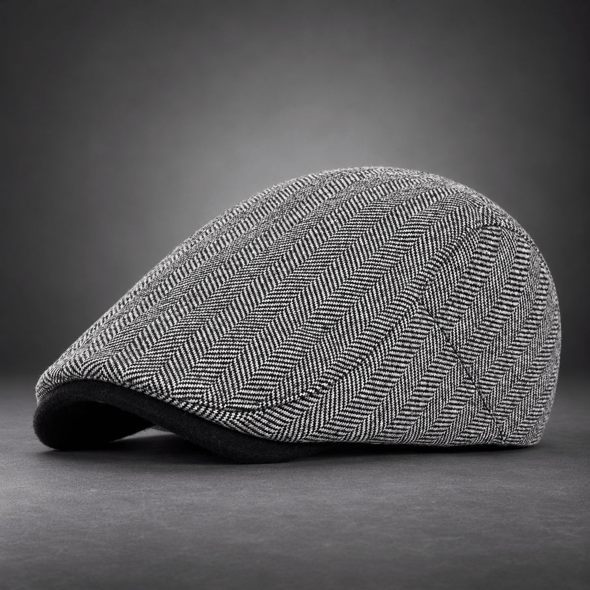 Harrington Herringbone Flat Cap