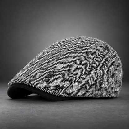 Harrington Herringbone Flat Cap
