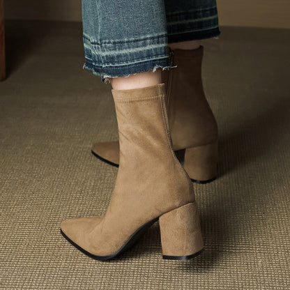 Lunara Genuine Suede Ankle Boots (Women)
