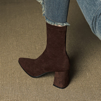 Lunara Genuine Suede Ankle Boots (Women)