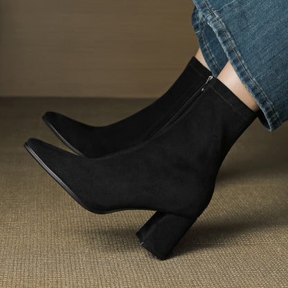 Lunara Genuine Suede Ankle Boots (Women)