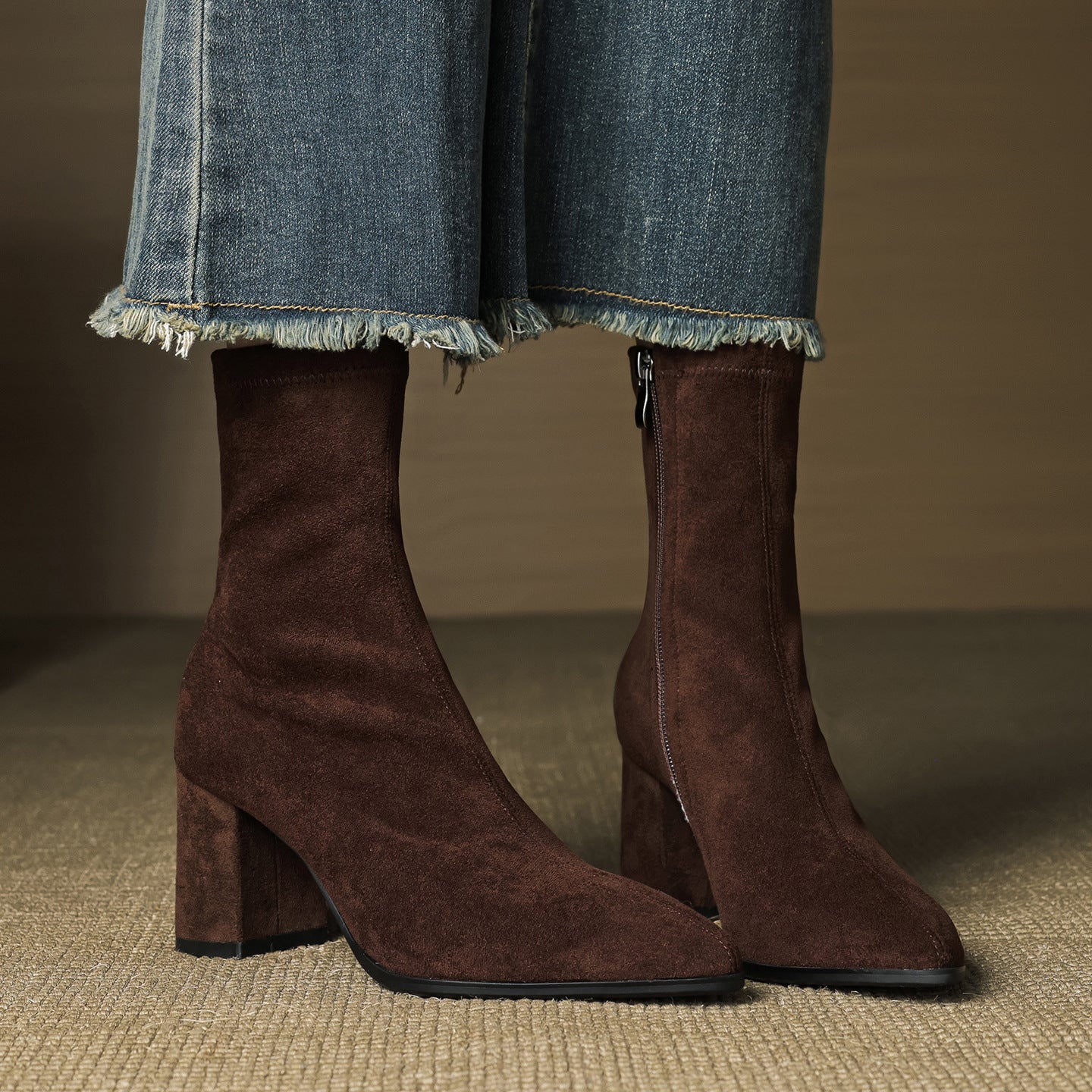 Lunara Genuine Suede Ankle Boots (Women)
