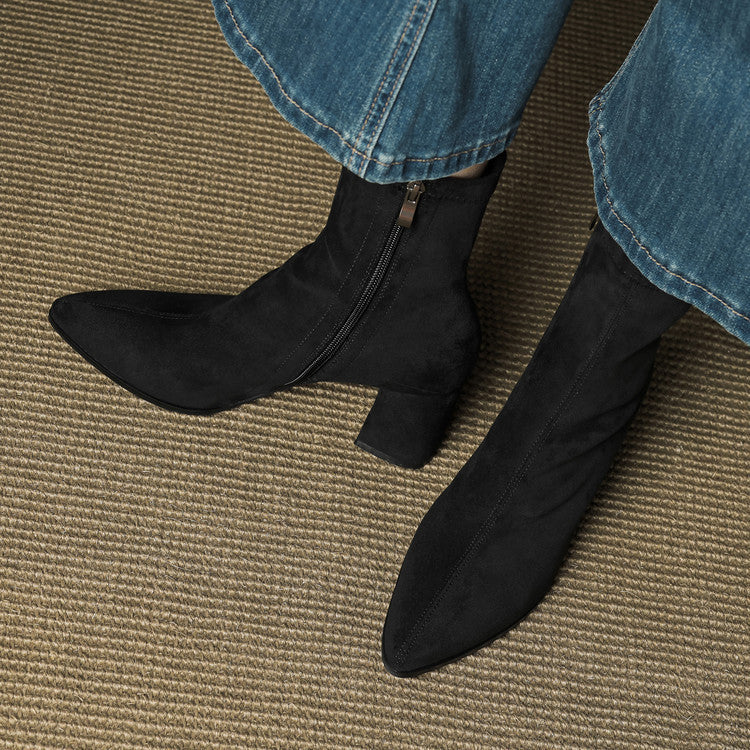Lunara Genuine Suede Ankle Boots (Women)