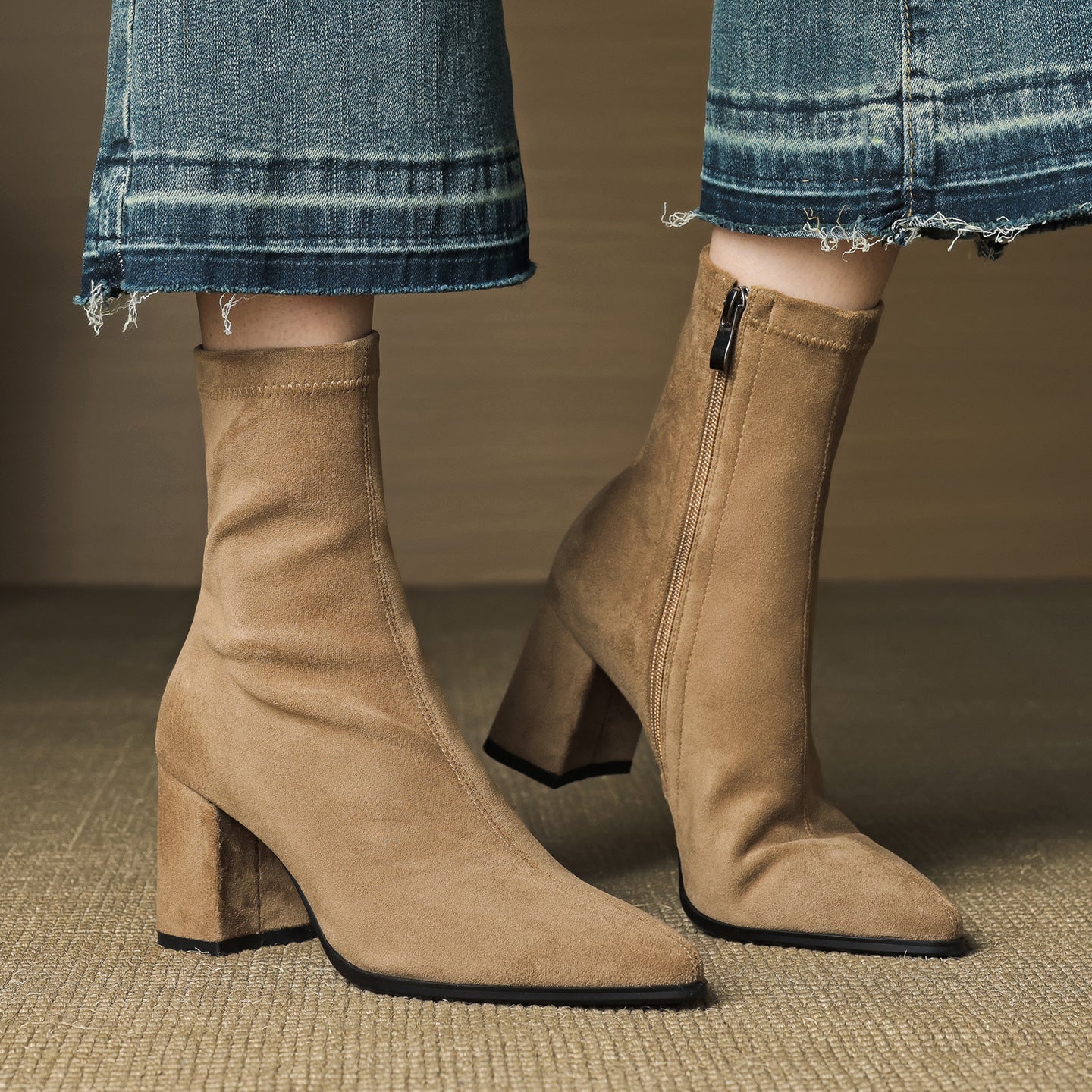 Lunara Genuine Suede Ankle Boots (Women)