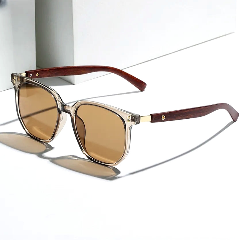 CARVETTI RETRO WOODEN SUNGLASSES