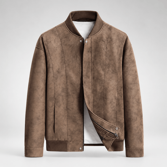 Ravenport Suede Bomber Jacket