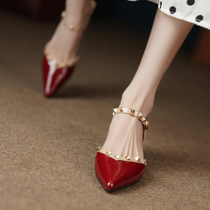 Celestine Studded Strap Heels (Women)