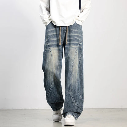 VALMERE RELAXED JEANS - MEN'S WIDE-LEG VINTAGE DENIM PANTS