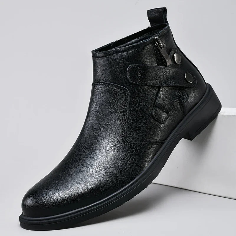 X CHELSEA BOOTS - MEN’S GENUINE LEATHER BUSINESS BOOTS