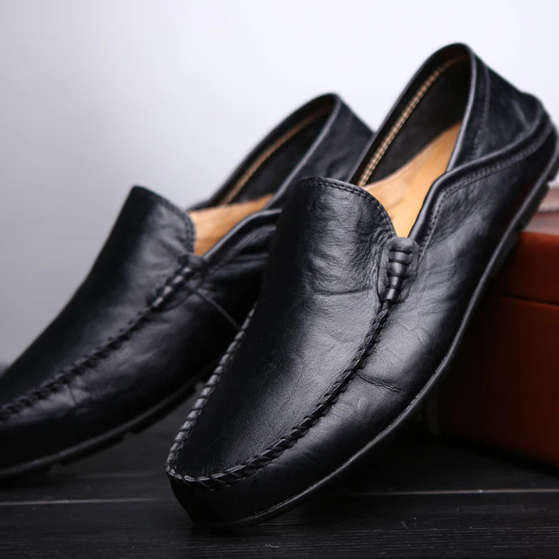 LUCIANO LOAFERS - MEN’S GENUINE LEATHER SLIP-ON SHOES
