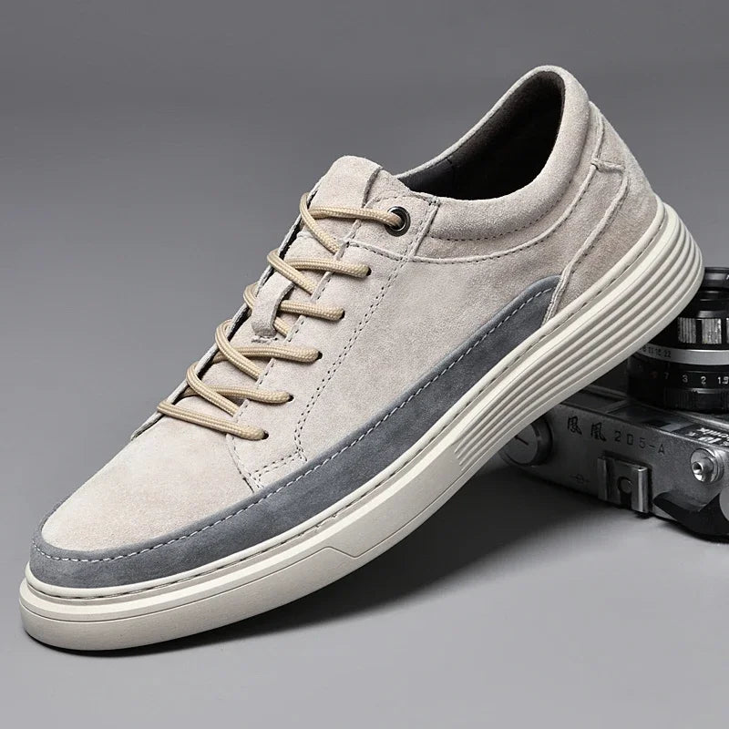 CARVELLI SNEAKERS - MEN’S GENUINE LEATHER CASUAL SHOES