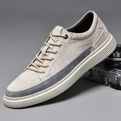 CARVELLI SNEAKERS - MEN’S GENUINE LEATHER CASUAL SHOES