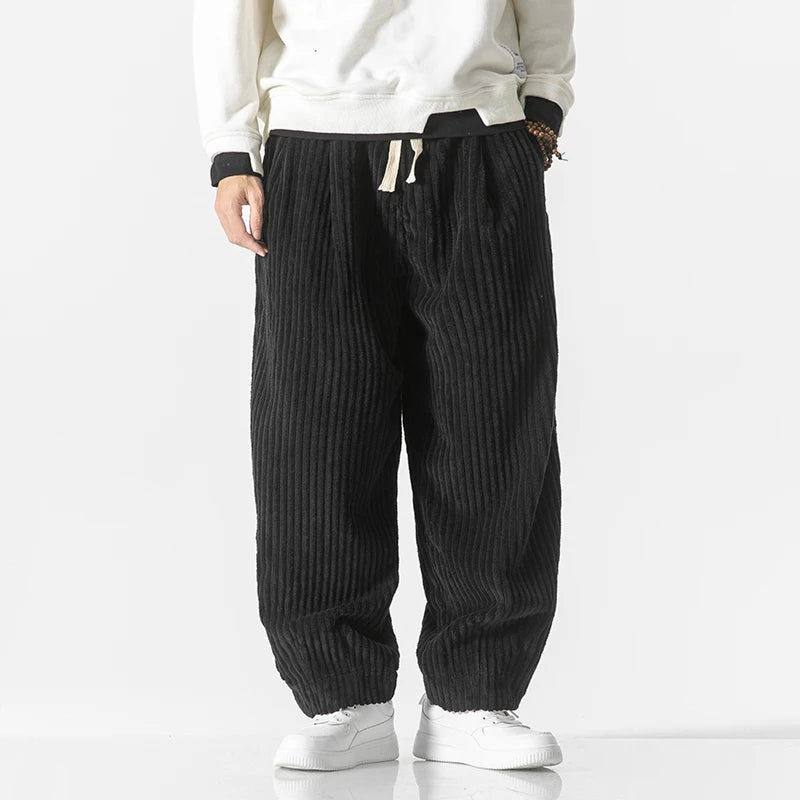 ARVION CORDUROY HAREM PANTS - MEN’S RELAXED STREETWEAR JOGGERS