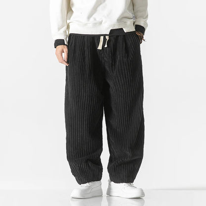 ARVION CORDUROY HAREM PANTS - MEN’S RELAXED STREETWEAR JOGGERS