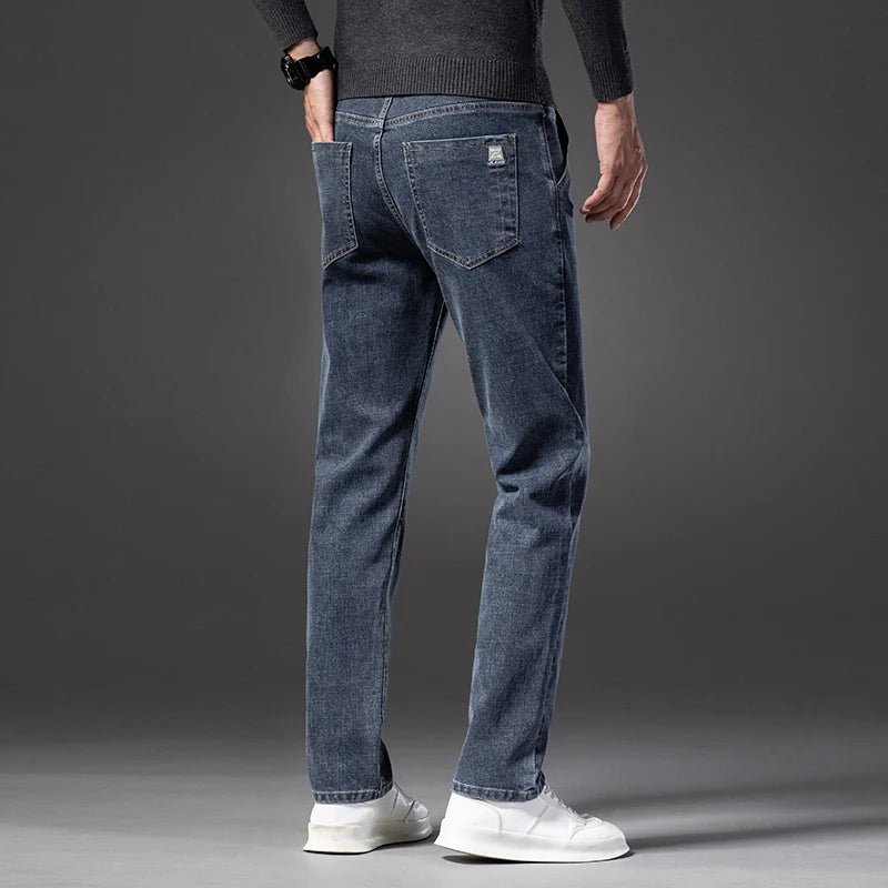 VALENZA STRAIGHT JEANS - MEN’S CLASSIC SLIM-FIT DENIM JEANS