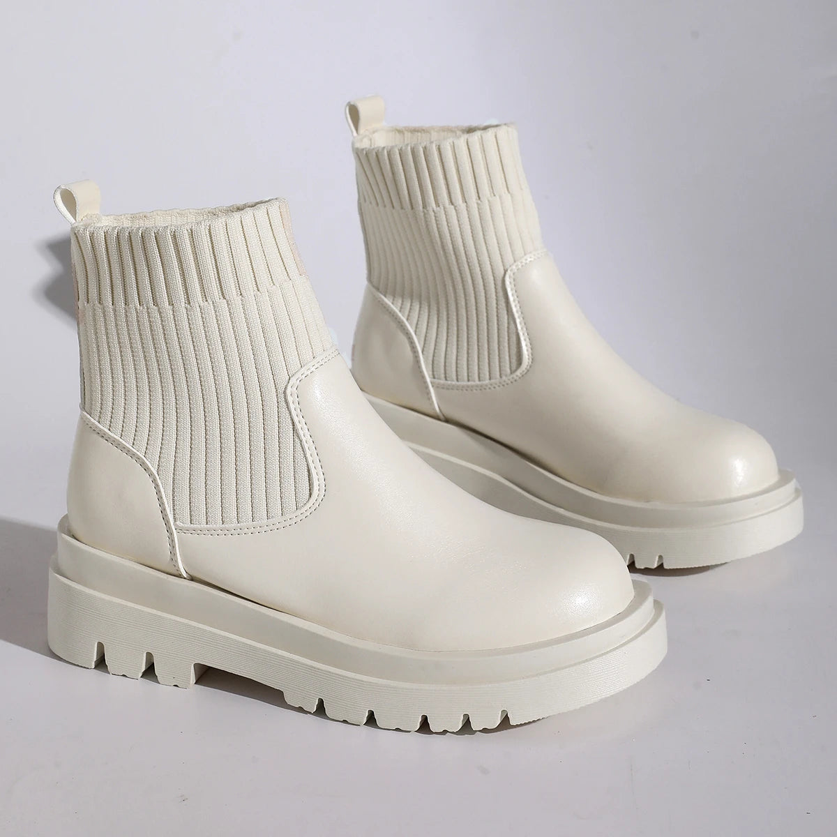 Lunavelle Modern Slip-On Ankle Boots