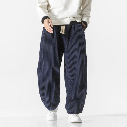 ARVION CORDUROY HAREM PANTS - MEN’S RELAXED STREETWEAR JOGGERS