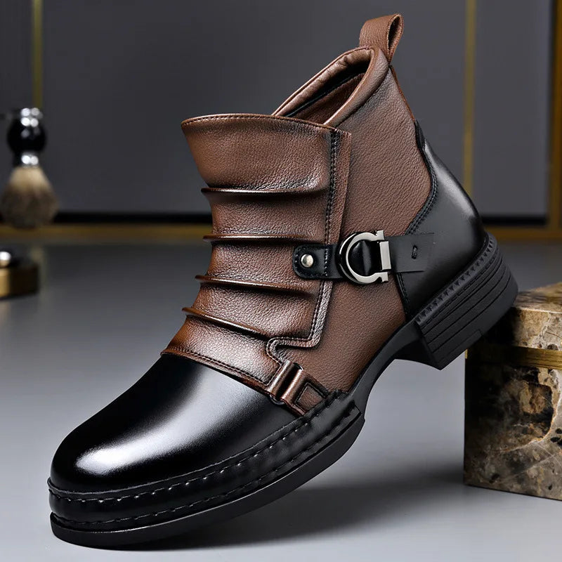 RAINTON BOOTS - MEN’S DESIGNER GENUINE LEATHER CLUB & STREET BOOTS