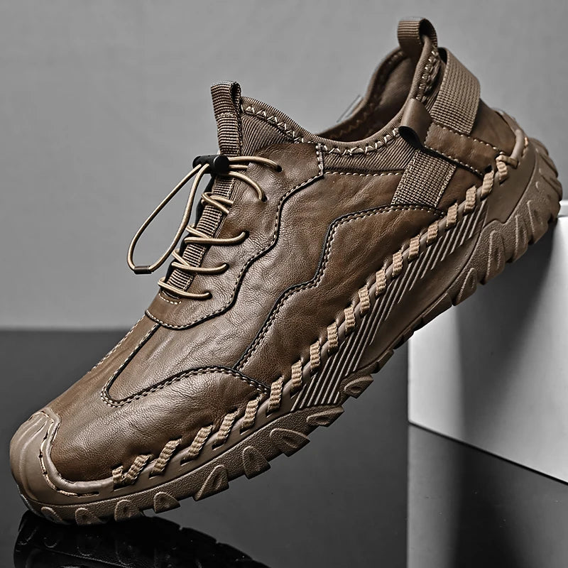 ARVION SHOES - MEN’S GENUINE LEATHER SLIP-ON SHOES