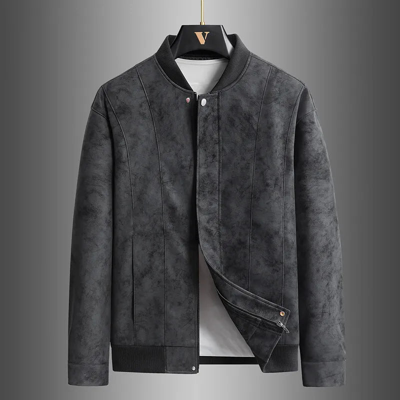 Ravenport Suede Bomber Jacket