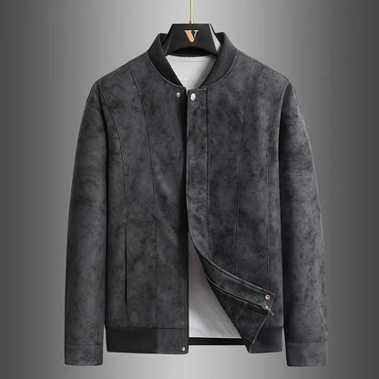 Ravenport Suede Bomber Jacket
