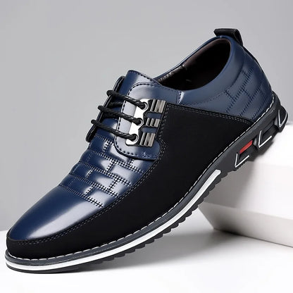 ALVORIO SHOES - MEN’S TWO-TONE BUSINESS CASUAL SHOES
