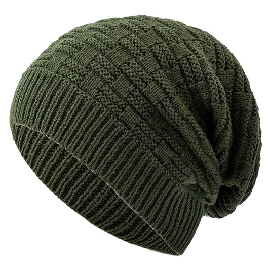 Frostveil Knit Beanie - Plush-Lined Winter Hat