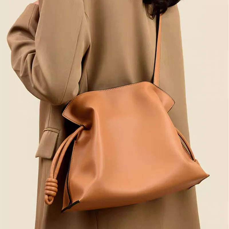 Caramelle Cloud Genuine Leather Crossbody Bag