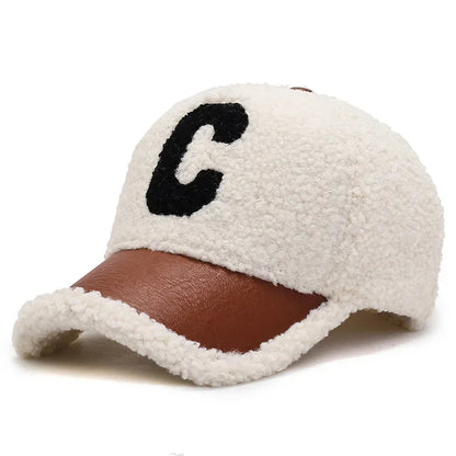 Camden Teddy Fleece Baseball Cap - Winter Warm Cotton Hat
