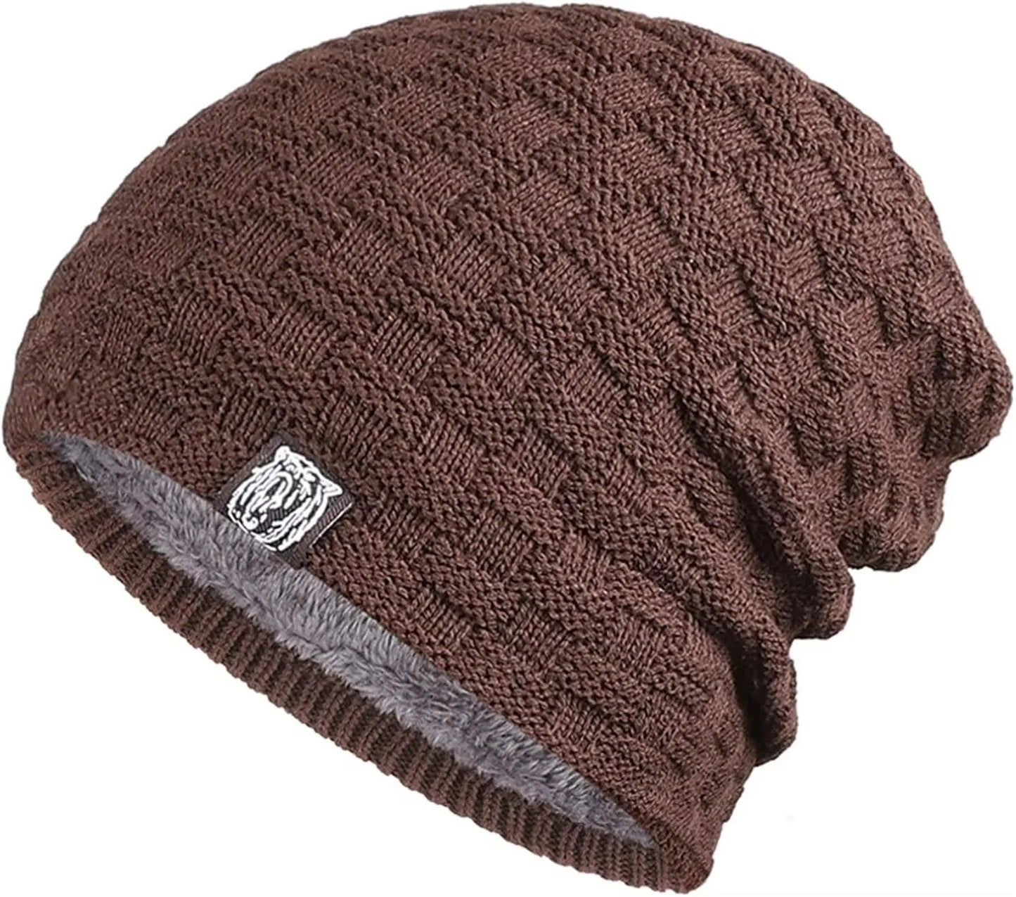 GLACIERWEAVE WINTER BEANIE - PLUSH-LINED COLD WEATHER KNIT HAT