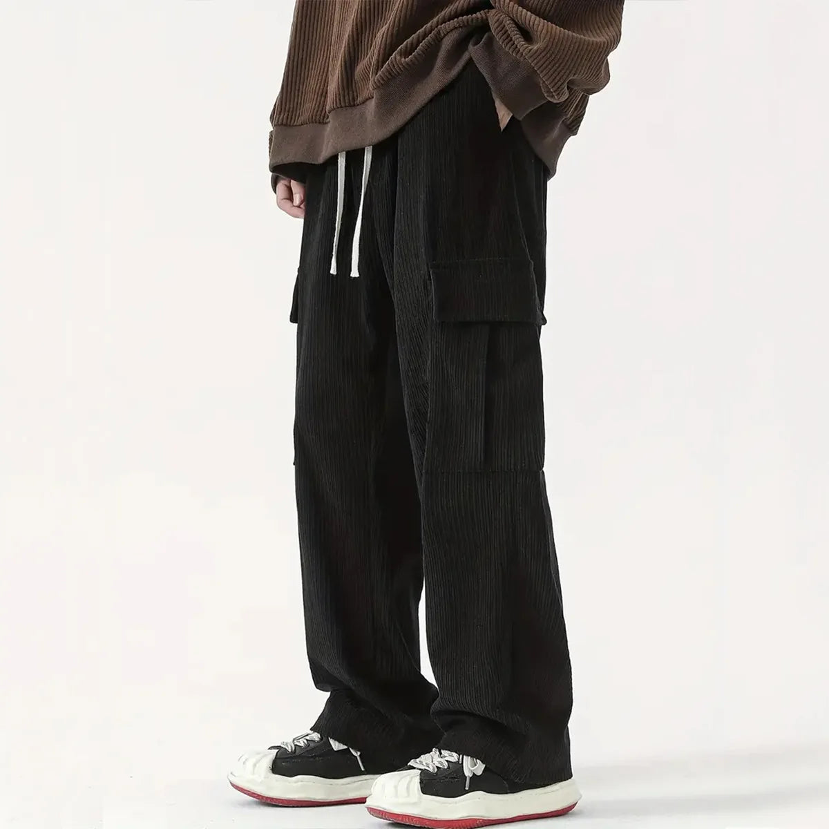 RAVEMONT CORDUROY PANTS - MEN'S RELAXED STRAIGHT-LEG STREETWEAR PANTS