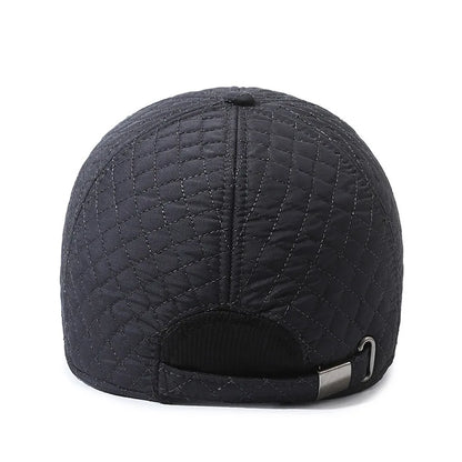 Northwood Quilted Winter Earflap Baseball Cap - Warm Cotton Outdoor Hat