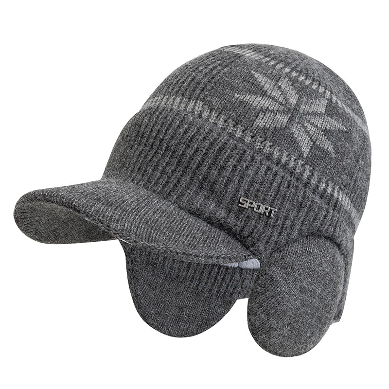 Nordglade Sport Snowfall Earflap Beanie - Plush-Lined Winter Hat