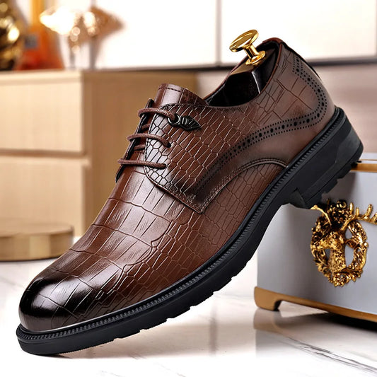 MALVERN SHOES - MEN’S GENUINE LEATHER FORMAL DRESS SHOES