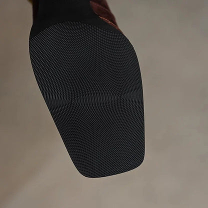 Elara Square-Toe Block Heels (Women)