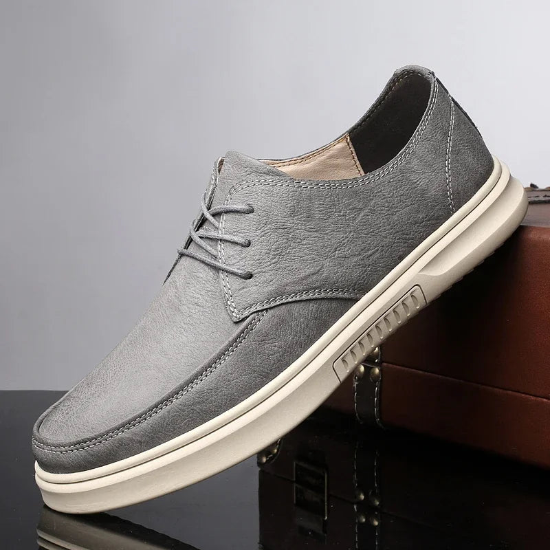 CALVORE CASUAL OXFORDS - MEN’S GENUINE LEATHER SHOES