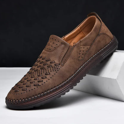 VENTURO LOAFERS - MEN’S BREATHABLE LEATHER SLIP-ON SHOES